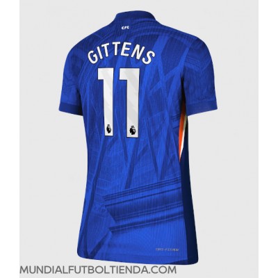 Camiseta Chelsea Jamie Gittens #11 Primera Equipación Replica 2025-26 para mujer mangas cortas Camiseta Chelsea Jamie Gittens #11 Primera Equipación Replica 2025-26 para mujer mangas cortas